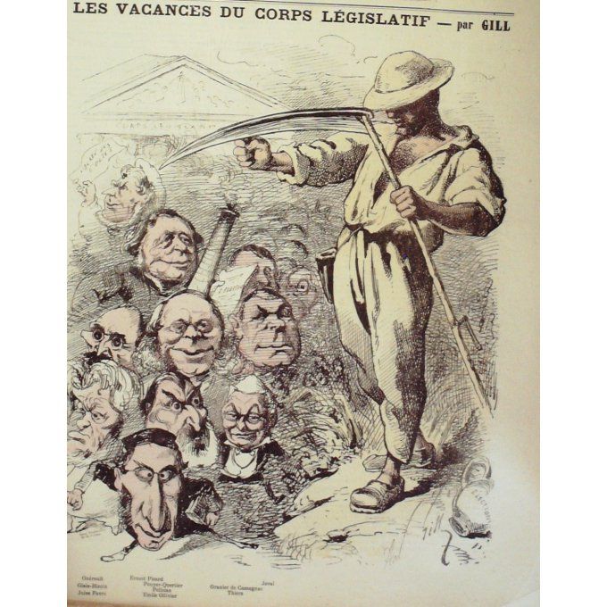 Gill André Vacances Du Corps Legislatif 1868