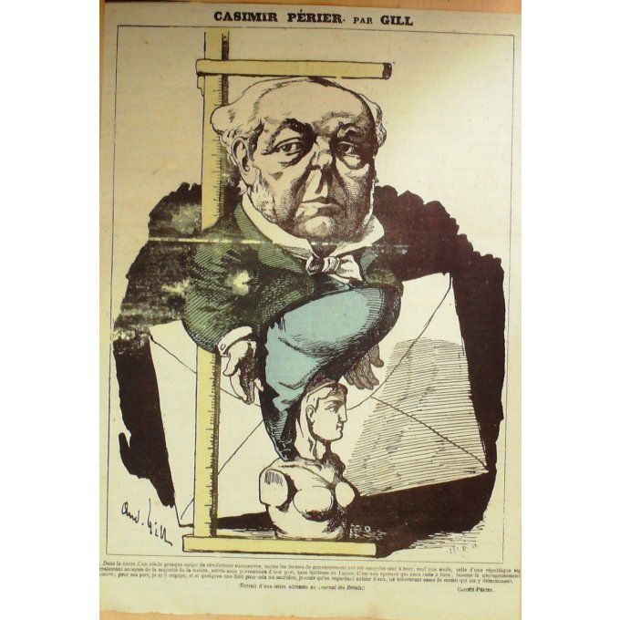 Gill André Casimir Perier Pdt Homme D'etat 1878