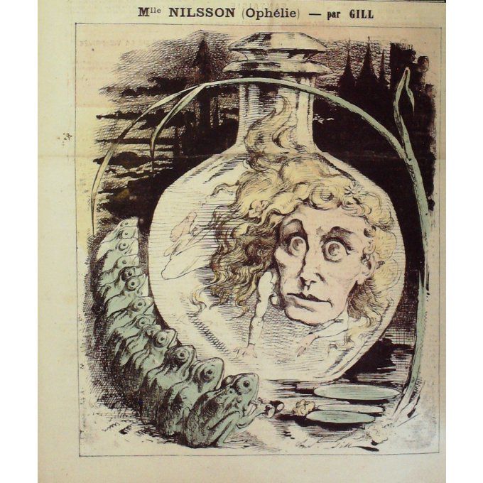 Gill André Christine Nilsson, Theatre Ophelie 1868