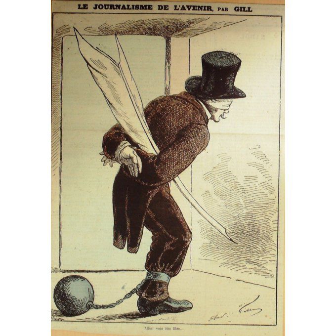Gill André Le Journalisme De L'avenir 1878