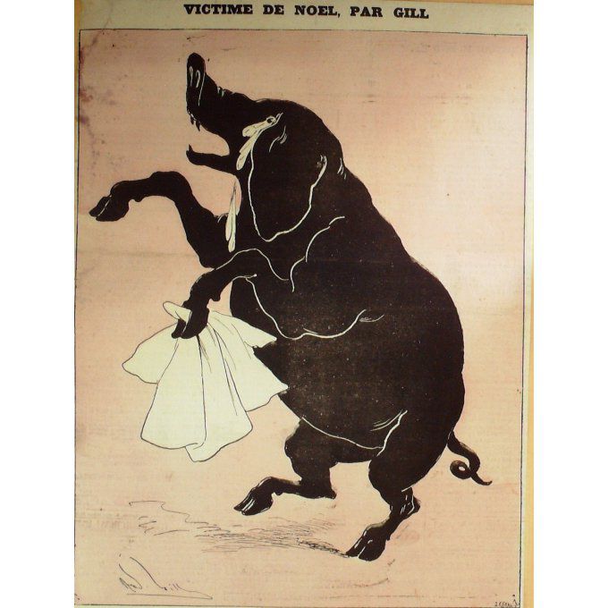 Gill André Elephant, Victime De Noel 1878