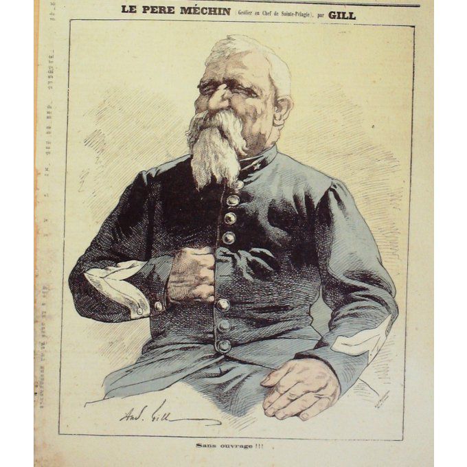 Gill André Le Pere Mechin, Sainte Pelagie 1870