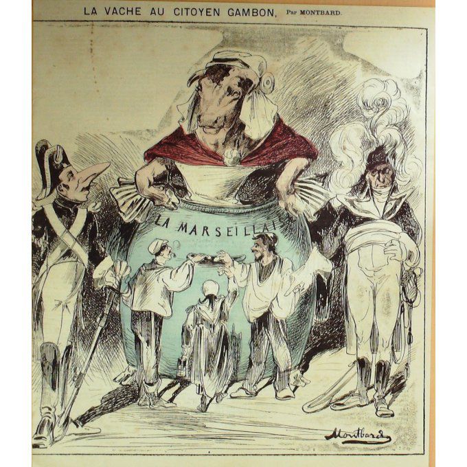 MONTBARD-LA MARSEILLAISE-LA VACHE au CITOYEN-1868-D117