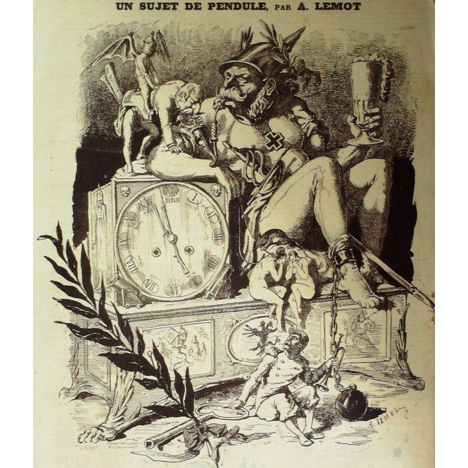 LEMOT ACHILLE-UN SUJET de PENDULE-1868-D118