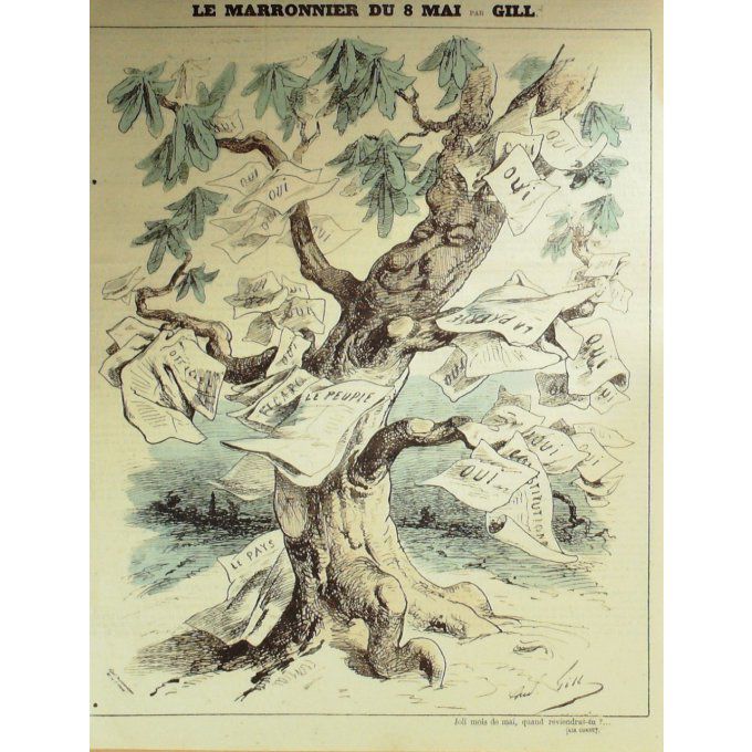 Gill André Le Marronnier Du 8 Mai 1869