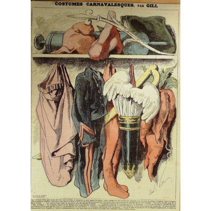 Gill André Costumes Carnavalesques 1869