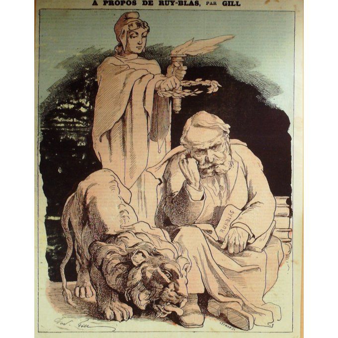 Gill André Ruy Blas Theatre Victor Hugo 1878