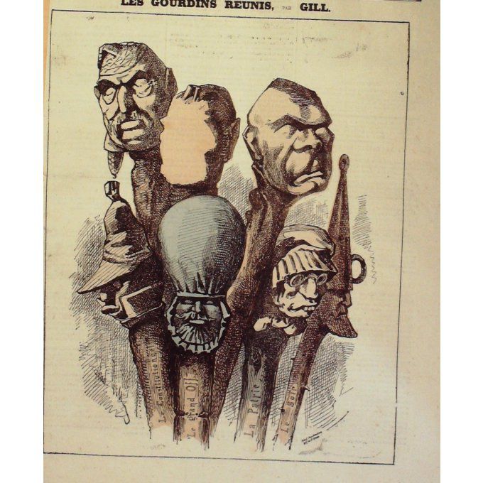 Gill André Les Gourdins Reunis 1870