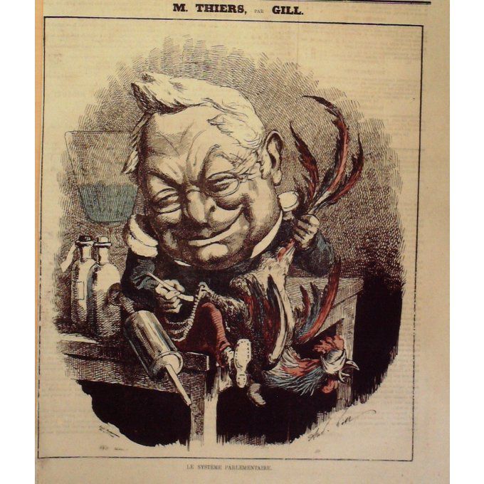 Gill André Thiers Adolphe 1870