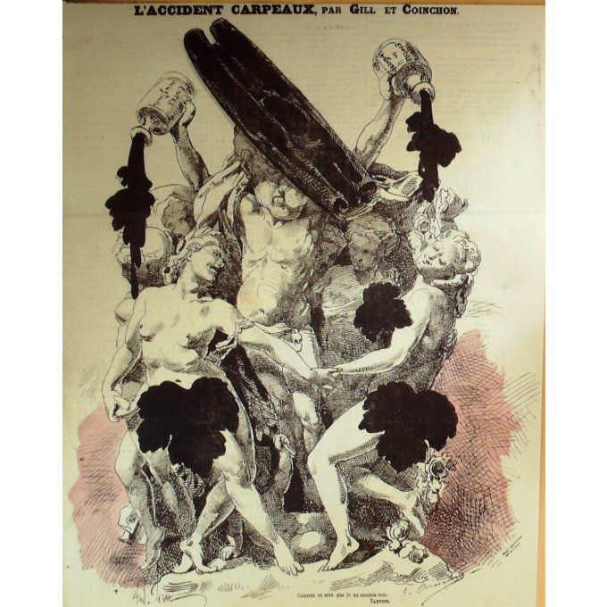 Gill André Tartufe Accident Carpeaux 1865