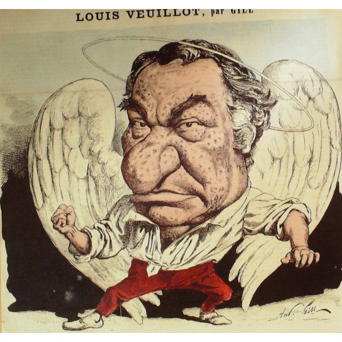 Gill André Louis Veuillot Journaliste 1865