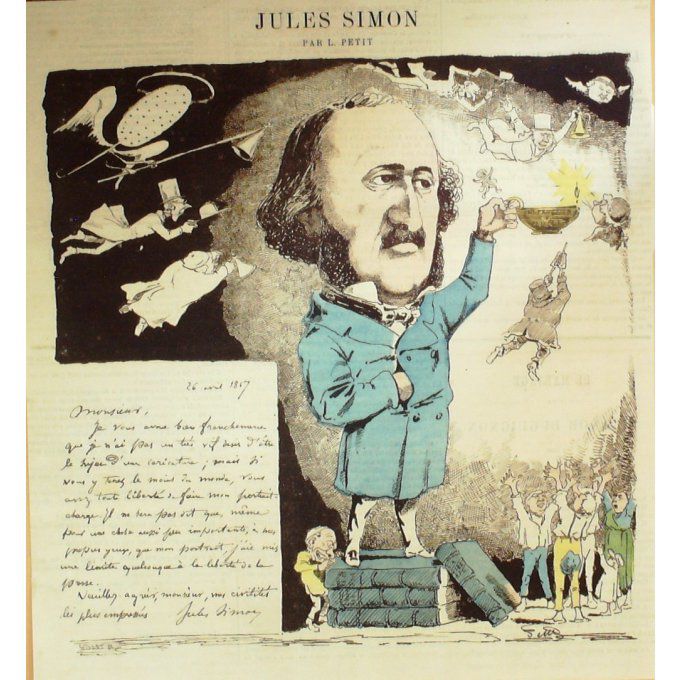 LE PETIT-JULES SIMON Philosophe-1865-D40
