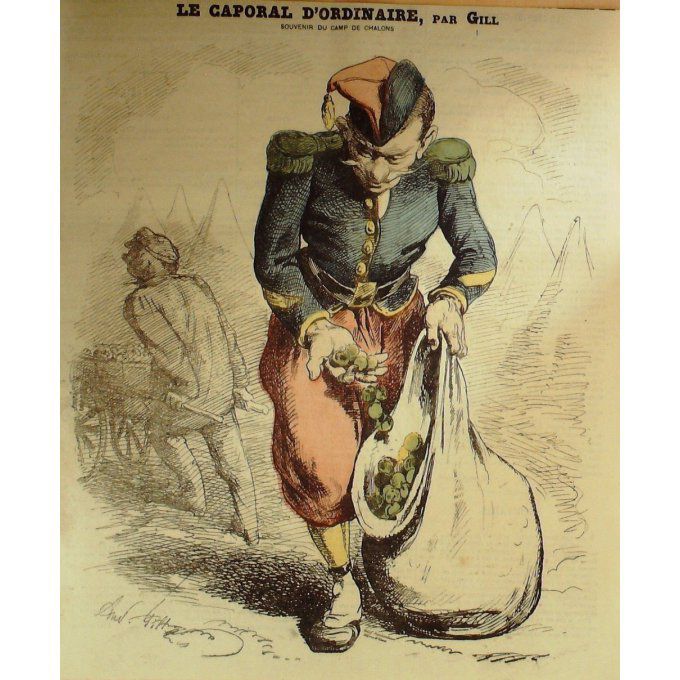 Gill André Camp De Chalons Caporal 1865