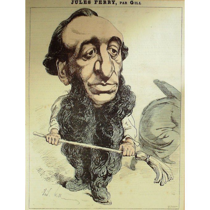 Gill André Jules Ferry Politique 1865