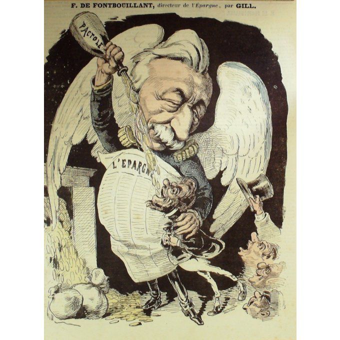 Gill André Ernest Fillias De Fontbouillant L'epargne 1865