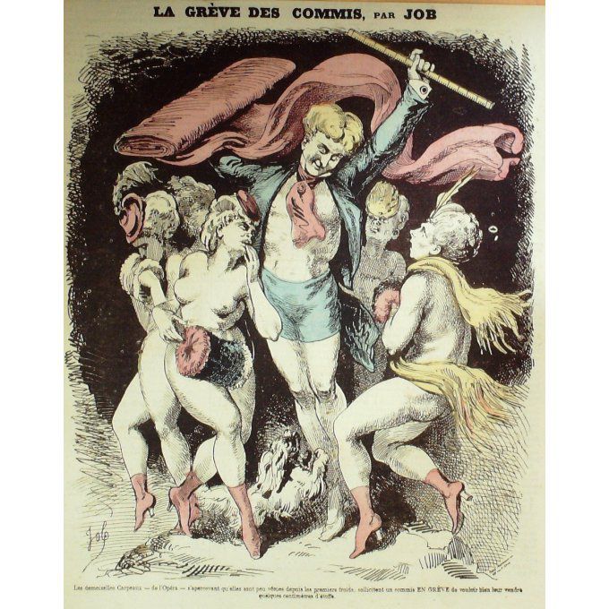 JOB-LA GREVE des COMMIS-1867-D76