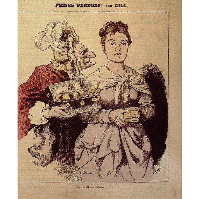 Gill André Peines Perdues 1873