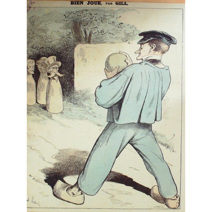 Gill André Le Jeu De Quilles 1868