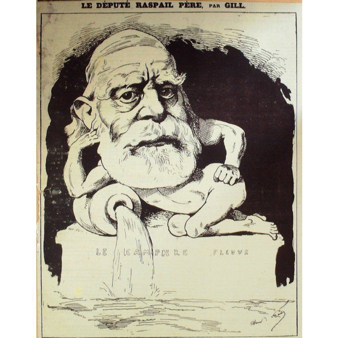 Gill André Raspail Benjamin Pere Député De Seine 1868