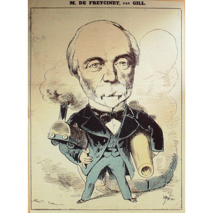 Gill André Charles De Freycinet Politique 1876