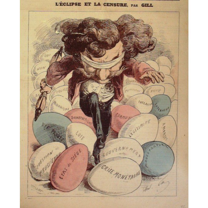 Gill André L'eclipse Et La Censure 1870