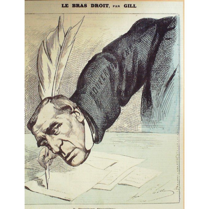 Gill André Jules Barthelemy St Hilaire Philosophe 1869