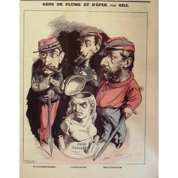 Gill André Gens De Plume Et D'epee 1871