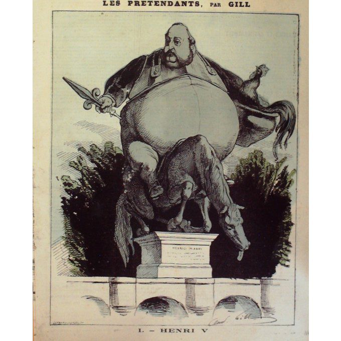 Gill André Les Pretendants Henri V 1871