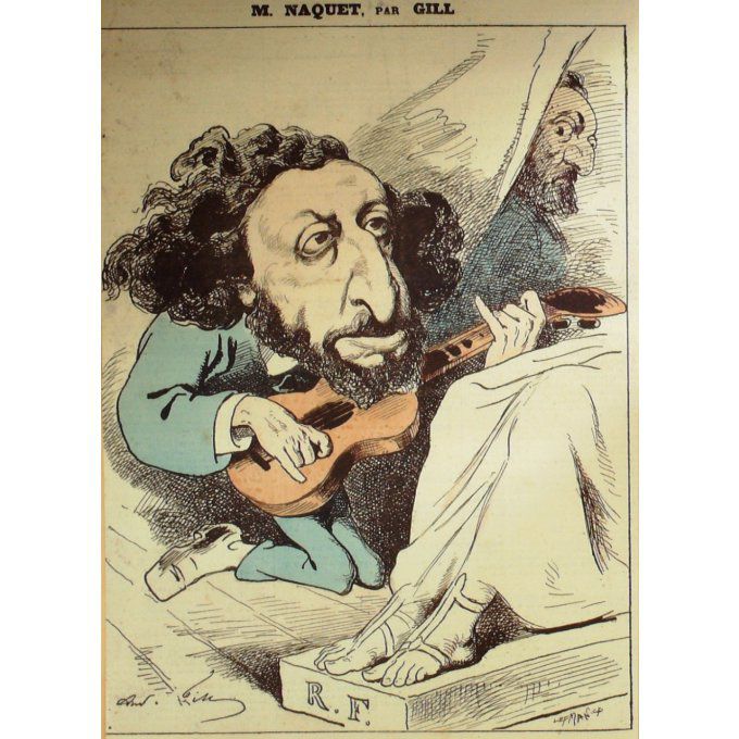 Gill André Alfred Naquet Député Du Vaucluse 1866