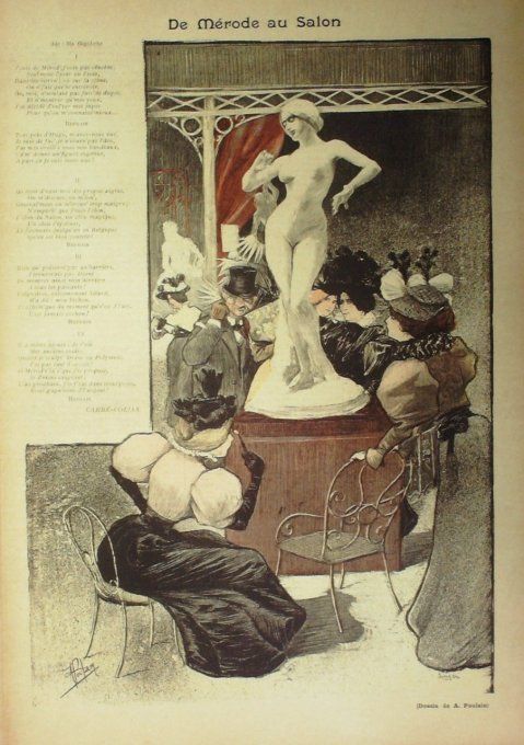 Carré-Colias De Mérode au salon illustration Balluriau Paul 1900