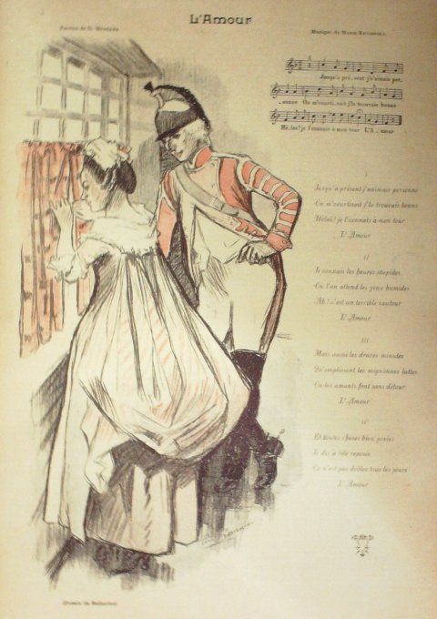 L'Amour Paroles Montaya Musique Krysinska illustration Balluriau