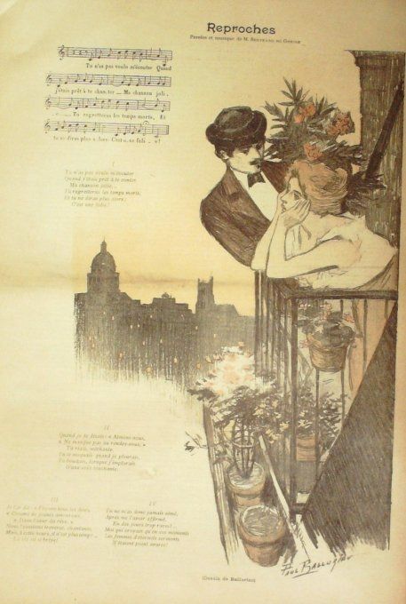 Reproches De Gorsse Paroles Musique De Gorsse illustration Balluriau