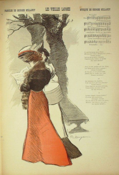 Les vieilles larmes Paroles Millandy Musique Millandy illustration Balluriau