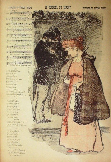 Le Sommeil du Sergot Paroles Delpy Musique Delpy illustration Balluriau