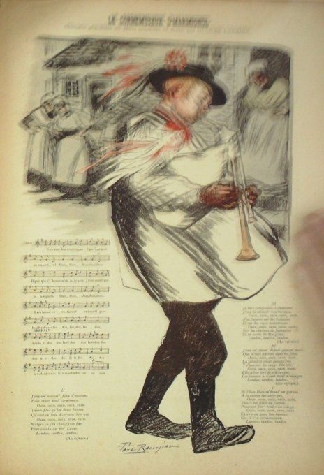 Le Cornemuseux d'Marmignol Paroles Berri Musique Lapaire illustration Balluriau