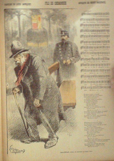 Fils de chemineux Paroles Bousquet Musique Mailfait illustration De Beauvais