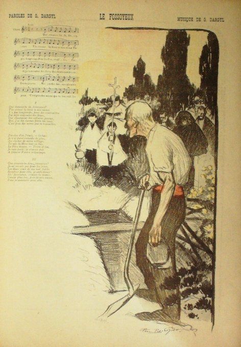 Le Fossoyeux Paroles Dargyl Musique Dargyl illustration Balluriau