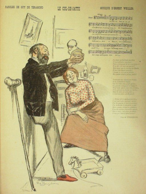 Le Cul-de-Jatte Paroles De Téramond Musique Weiller illustration Balluriau