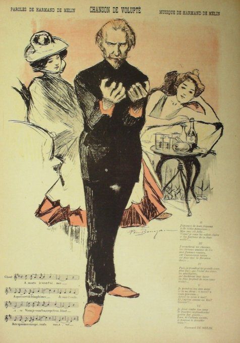 Chanson de volupté Paroles De Merlin Musique De Merlin illustration Balluriau