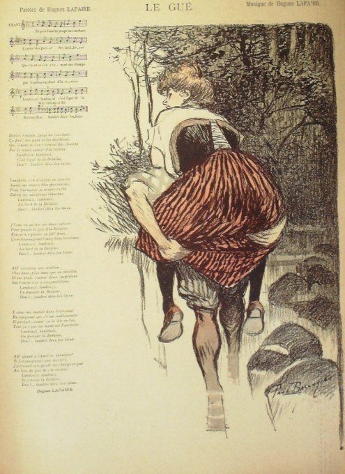 Le Gué Paroles Lapaire Musique Lapaire illustration Balluriau