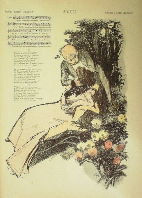 Aveu Paroles Cremieux Musique Cremieux illustration Balluriau