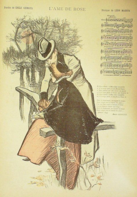 L'Amie de Rose Paroles Georges Musique Masson illustration Balluriau