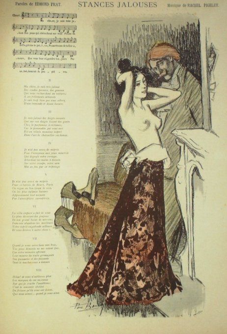 Stances jalouses Paroles Prat Musique Pigelet illustration Balluriau