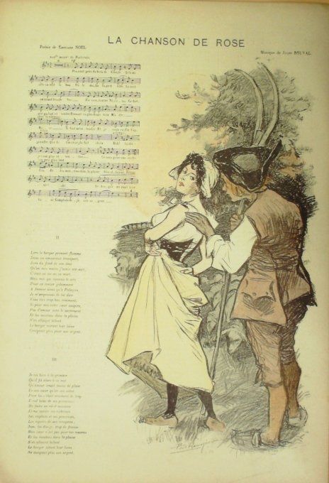 La Chanson de Rose Paroles Noël Musique Bouval illustration Balluriau