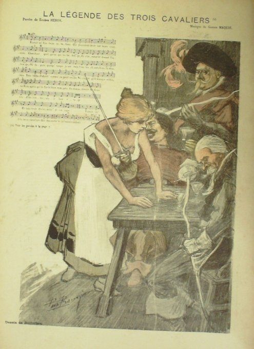 La Légende des trois cavaliers Paroles Héros Musique Maquis illustration Balluriau