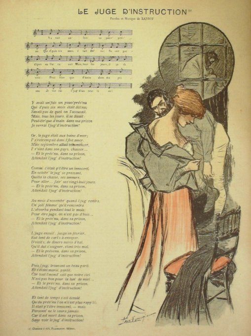 Le Juge d'instruction Paroles Xanrof Musique Xanrof illustration Balluriau