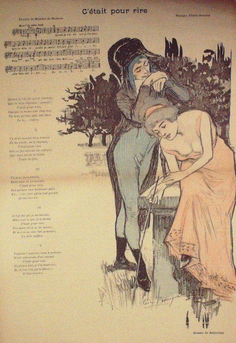 C'était pour rire Paroles De Marsan Musique Dolloire illustration Balluriau