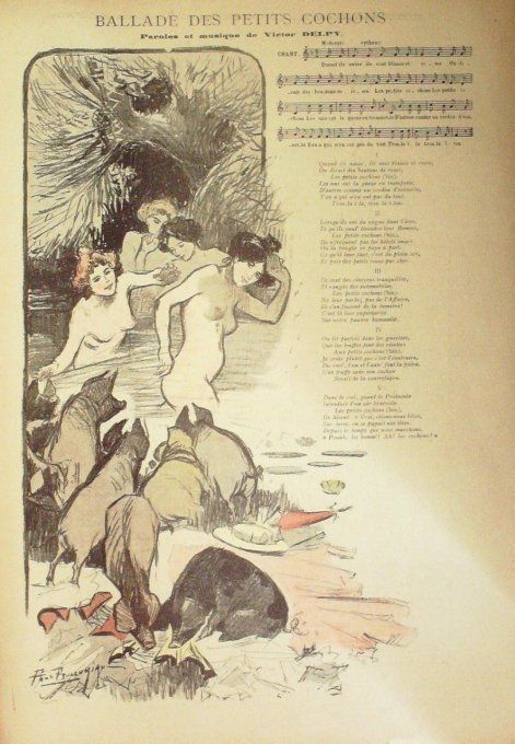 Ballade des petits cochons Paroles Delpy Musique Delpy illustration Balluriau