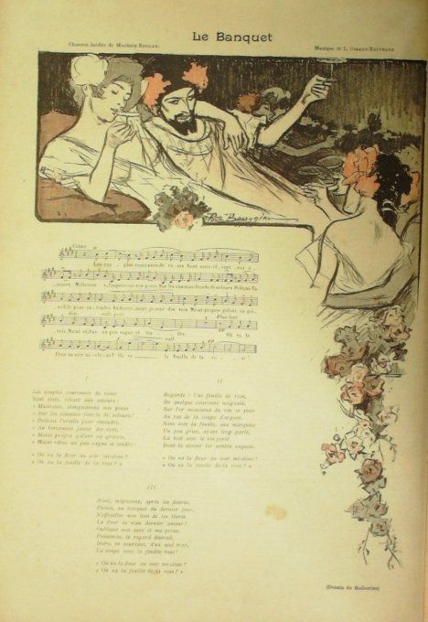 Le Banquet Paroles Boukay Musique Giraux-Battmann illustration Balluriau