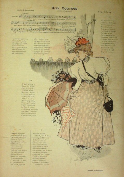 Aux courses Paroles Darty Musique Reitus illustration Balluriau